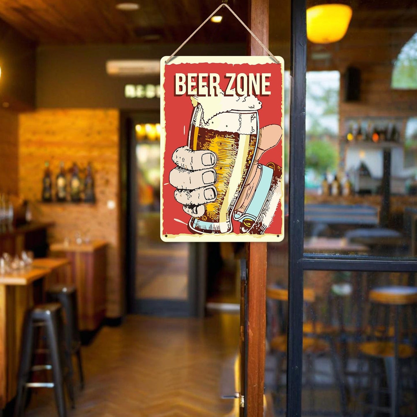 DIYArtCool™ Metal Bar/Posters Art Paint By Numbers- Beer Zone Cheers #03 (20x30cm /7.8"x11.8")