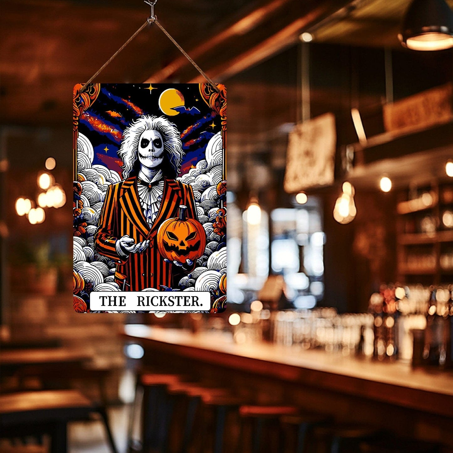 DIYArtCool™ Metal Bar/Posters Art Paint By Numbers- Halloween Skeleton #23 (20x30cm /7.8"x11.8")