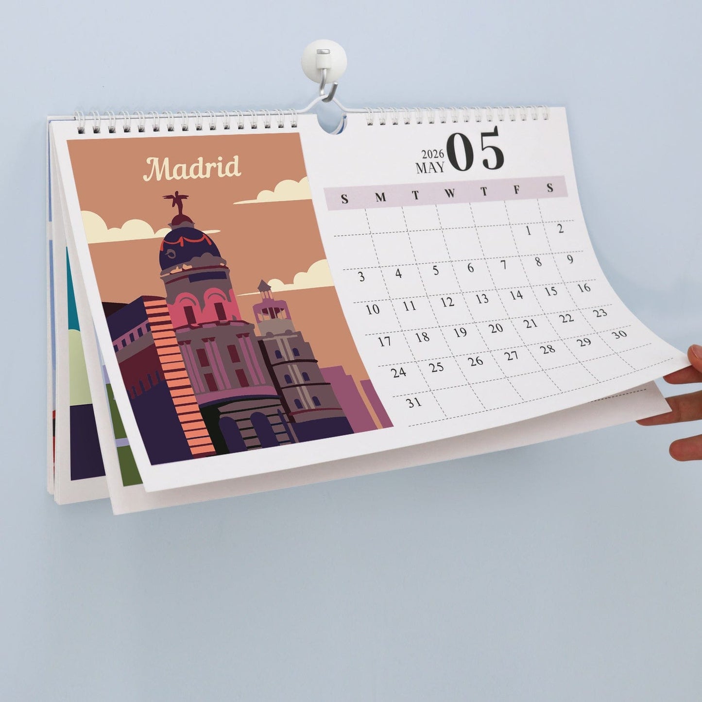 2026 Calendar Series – World Scenic Spots / Animal Series /Paint by Numbers(28.3cm x 21cm)