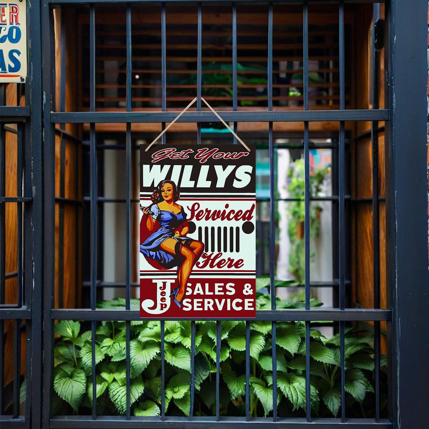 DIYArtCool™ Metal Bar/Posters Art Paint By Numbers- Get Your Willys Serviced #21 (20x30cm /7.8"x11.8")
