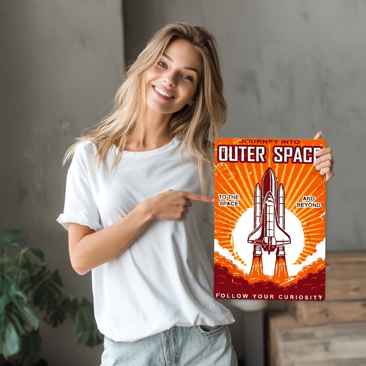 DIYArtCool™ Metal Bar/Posters Art Paint By Numbers- Journey Into Outer Space #15 (20x30cm /7.8"x11.8")
