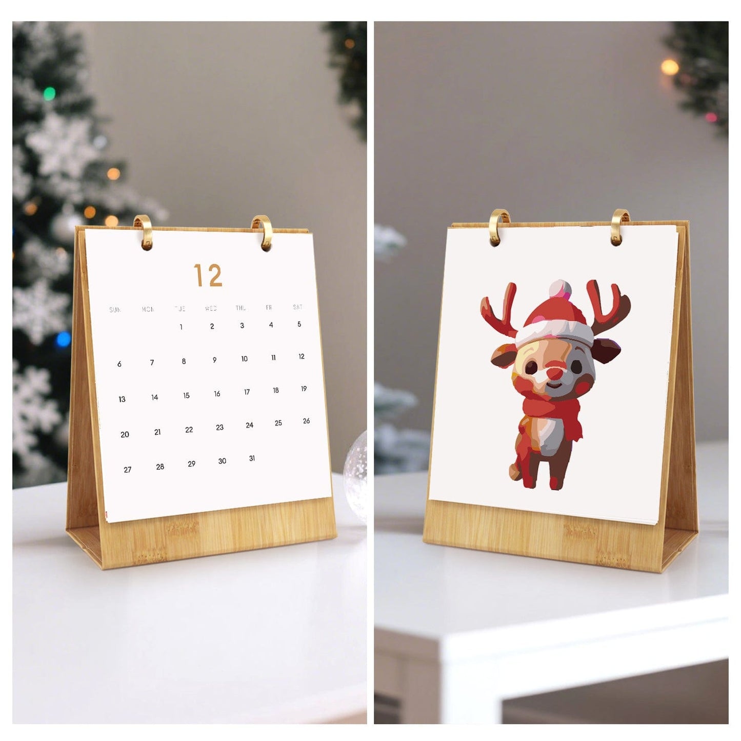2026 Desk Calendar Series – Christmas Carnival /Paint by Numbers(18.2cm x 22.5cm)