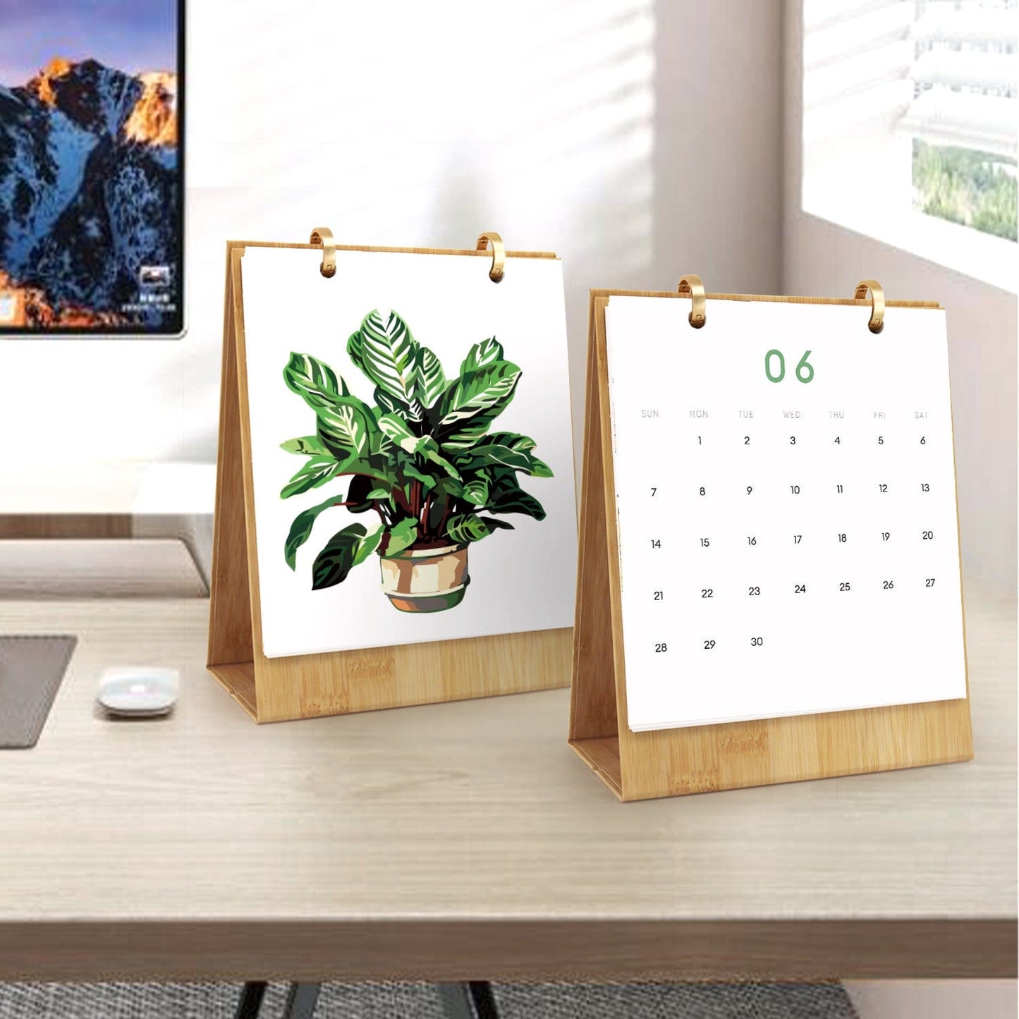 2026 Desk Calendar Series – Plants /Paint by Numbers(18.2cm x 22.5cm)