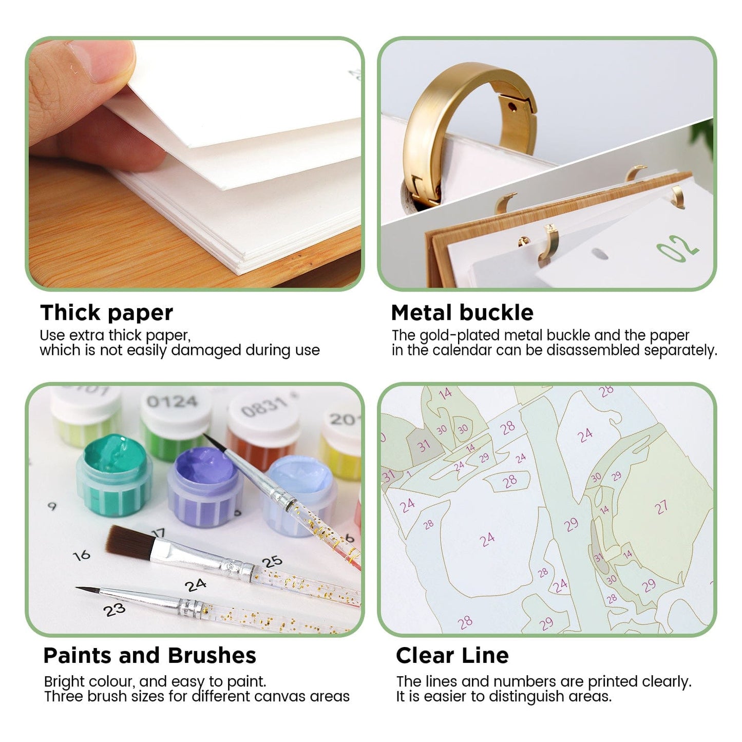 2026 Desk Calendar Series – Drinks /Paint by Numbers(18.2cm x 22.5cm)