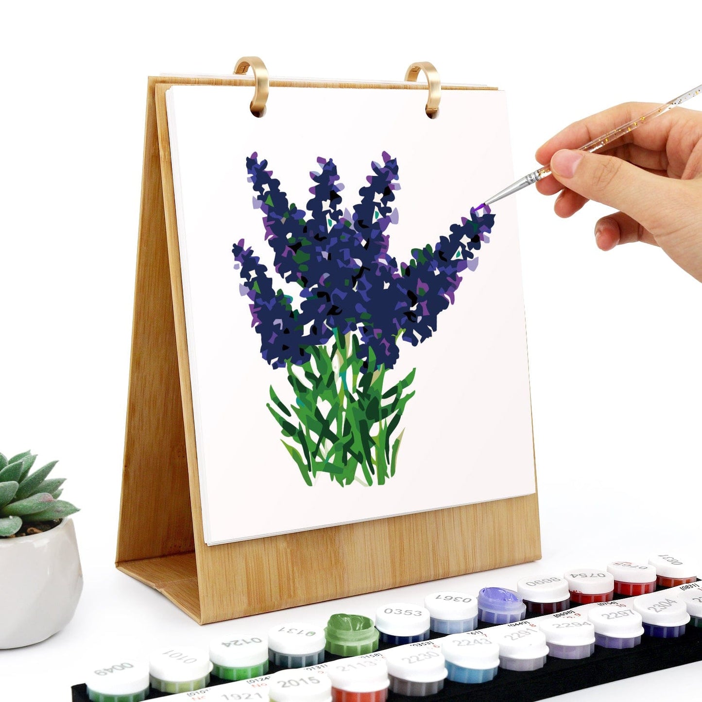 2026 Desk Calendar Series – Flowers /Paint by Numbers(18.2cm x 22.5cm)