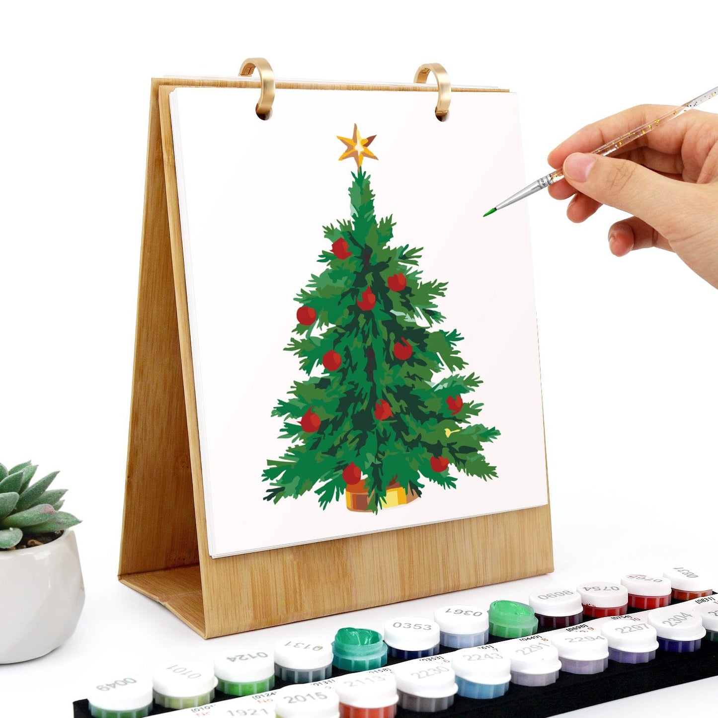 2026 Desk Calendar Series – Christmas theme /Paint by Numbers(18.2cm x 22.5cm)
