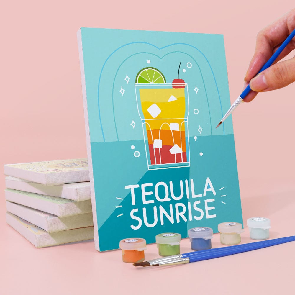 6 Mini Paintings – Pop Cocktail Party Set (5.9” x 7.9” / 15 x 20 cm)