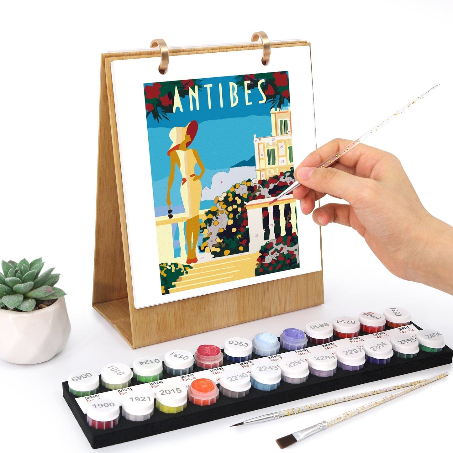 2026 Desk Calendar Series – Scenic spots /Paint by Numbers(18.2cm x 22.5cm)
