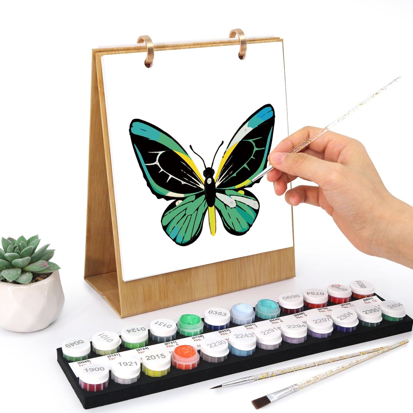 2026 Desk Calendar Series – Butterflies /Paint by Numbers(18.2cm x 22.5cm)