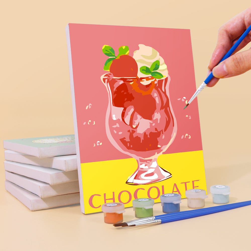 6 Mini Paintings – Summer Treats (5.9” x 7.9” / 15 x 20 cm)