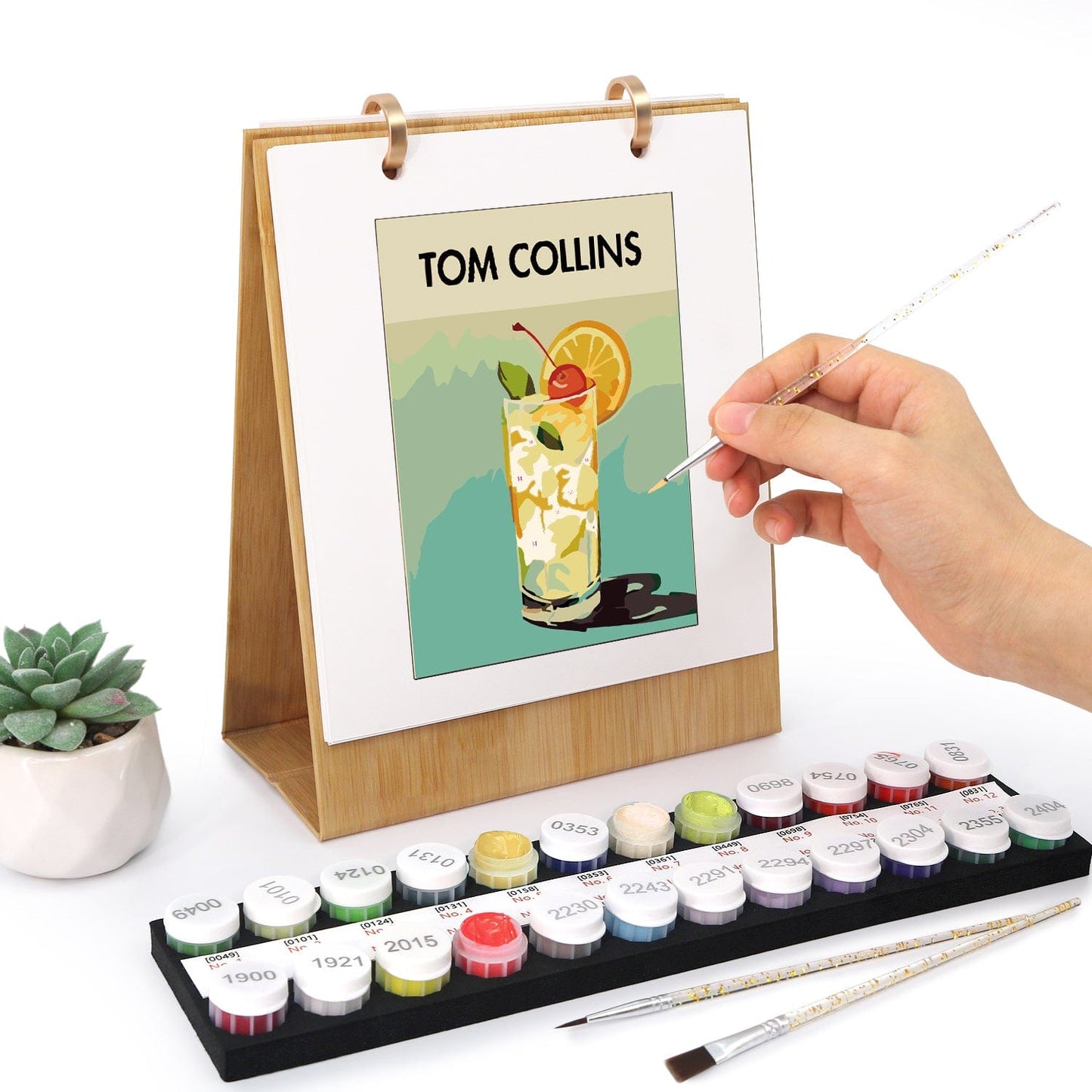 2026 Desk Calendar Series – Cocktails /Paint by Numbers(18.2cm x 22.5cm)