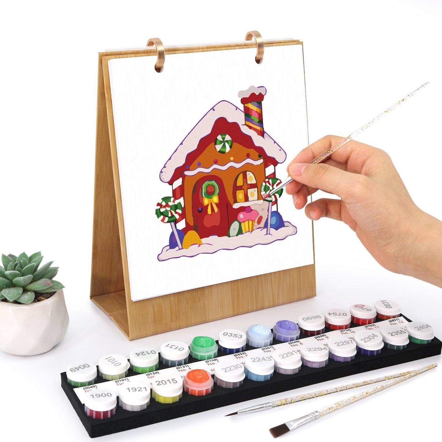 2026 Desk Calendar Series – Christmas Carnival /Paint by Numbers(18.2cm x 22.5cm)