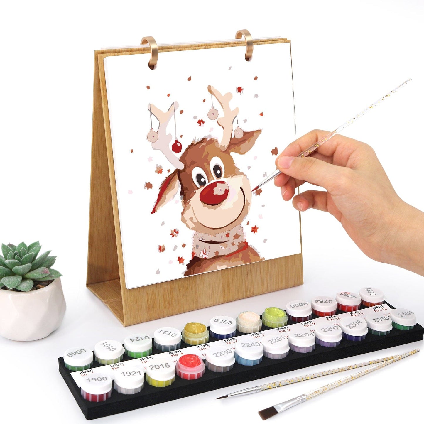 2026 Desk Calendar Series – Christmas theme /Paint by Numbers(18.2cm x 22.5cm)