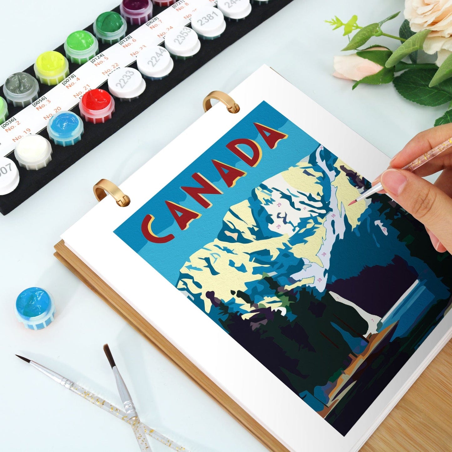 2026 Desk Calendar Series – Scenic spots /Paint by Numbers(18.2cm x 22.5cm)