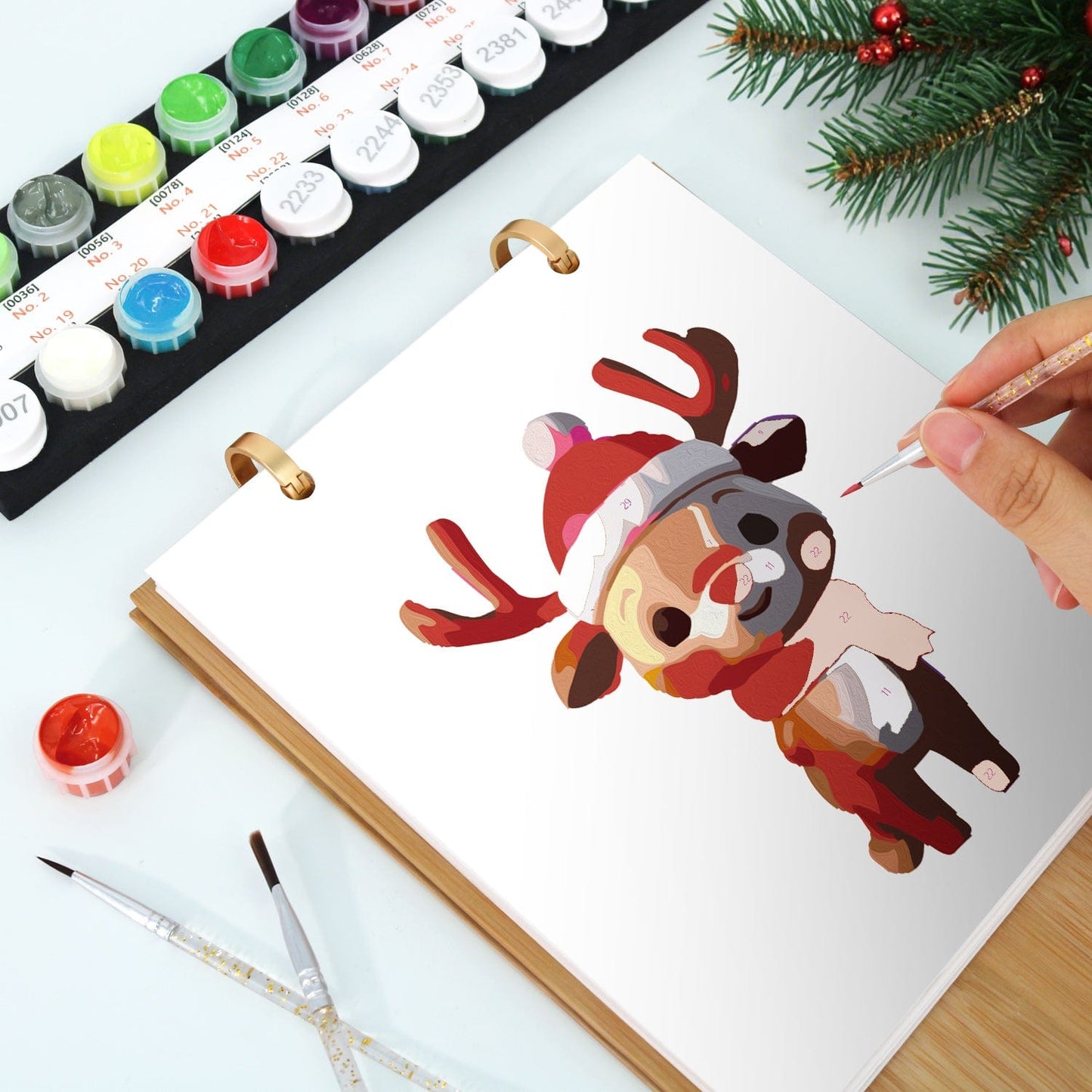 2026 Desk Calendar Series – Christmas Carnival /Paint by Numbers(18.2cm x 22.5cm)
