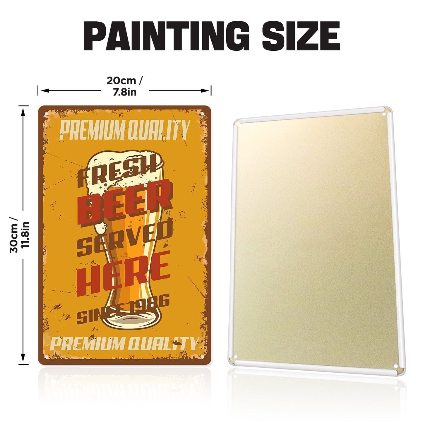 DIYArtCool™ Metal Bar/Posters Art Paint By Numbers- Fresh Pour #13 (20x30cm /7.8"x11.8")