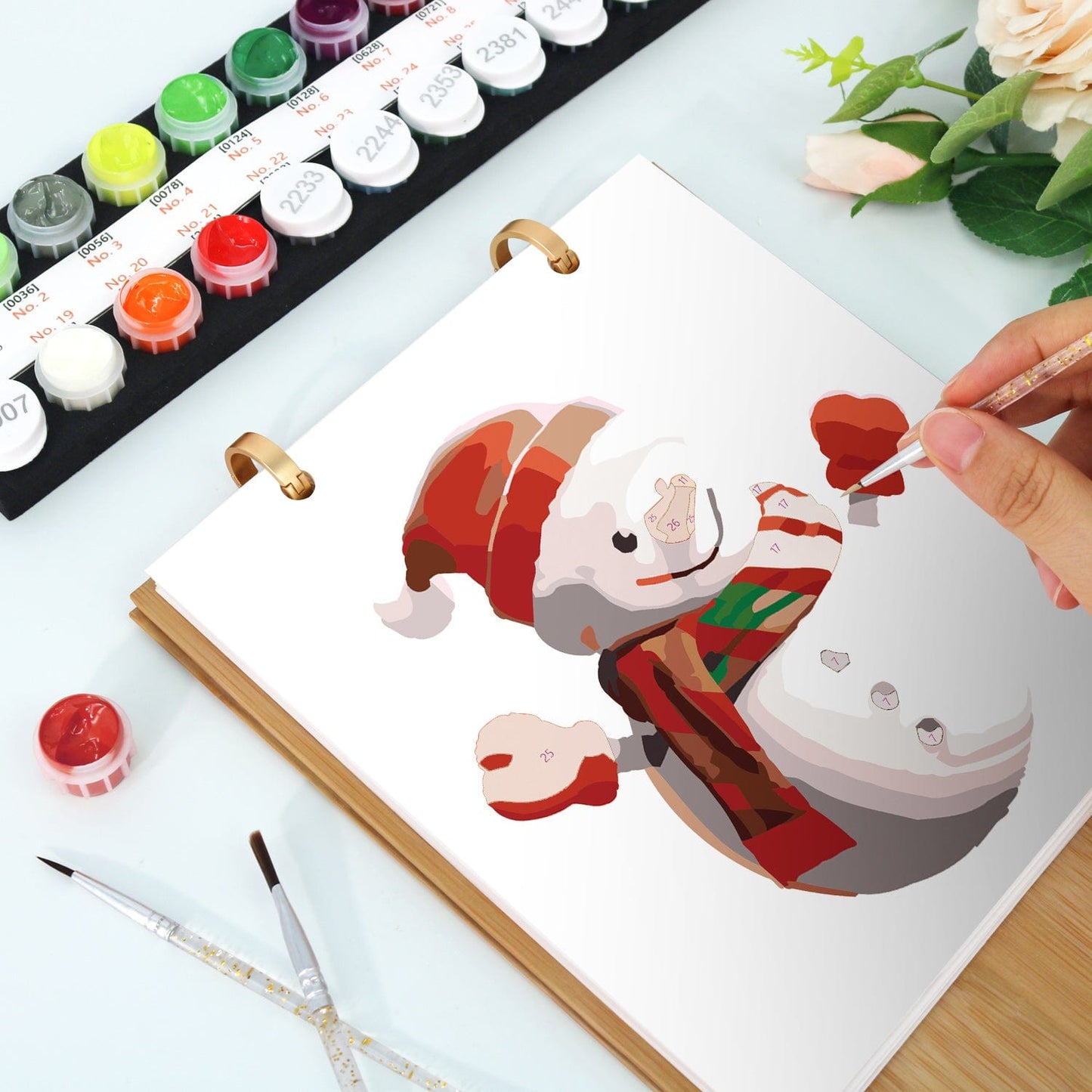 2026 Desk Calendar Series – Christmas theme /Paint by Numbers(18.2cm x 22.5cm)
