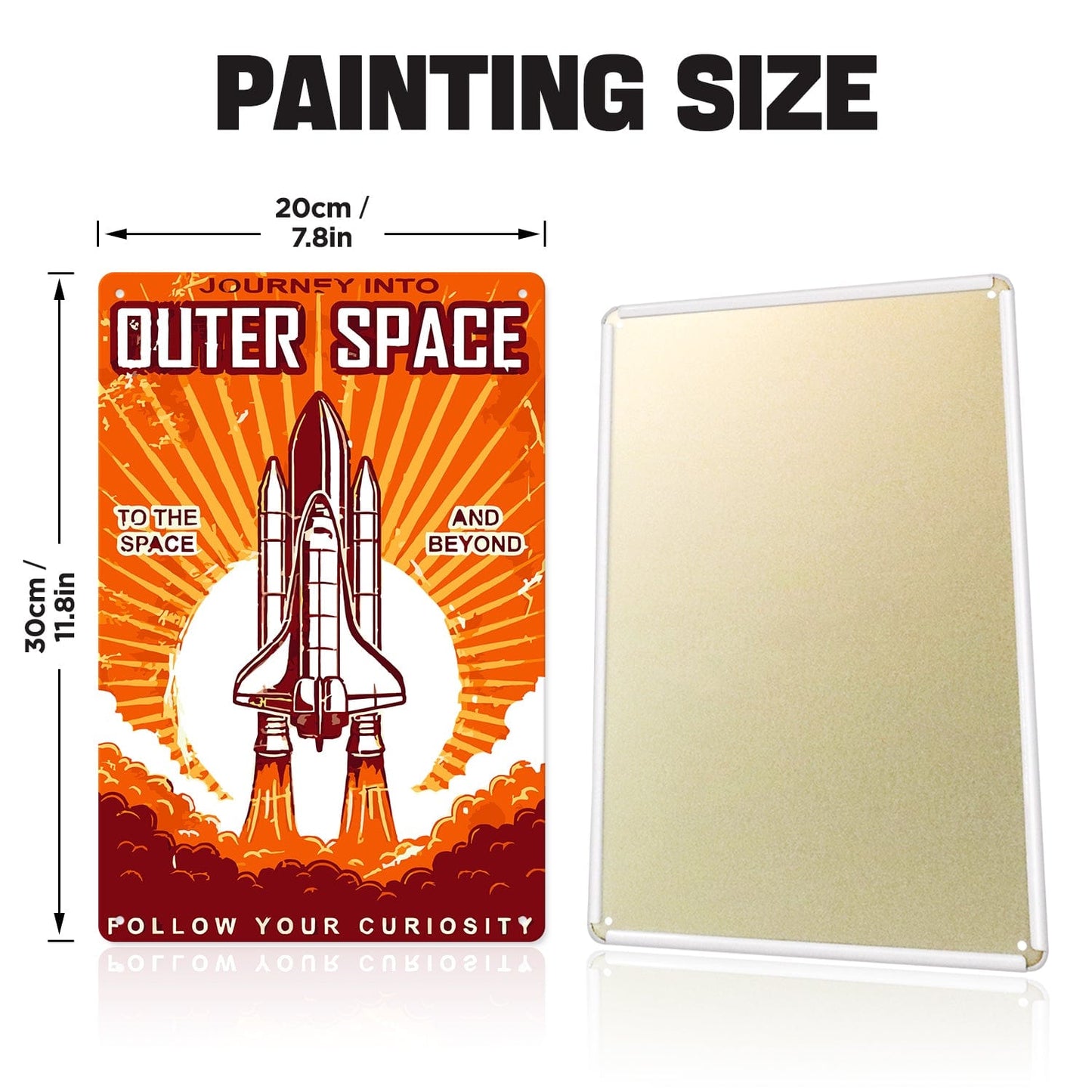DIYArtCool™ Metal Bar/Posters Art Paint By Numbers- Journey Into Outer Space #15 (20x30cm /7.8"x11.8")