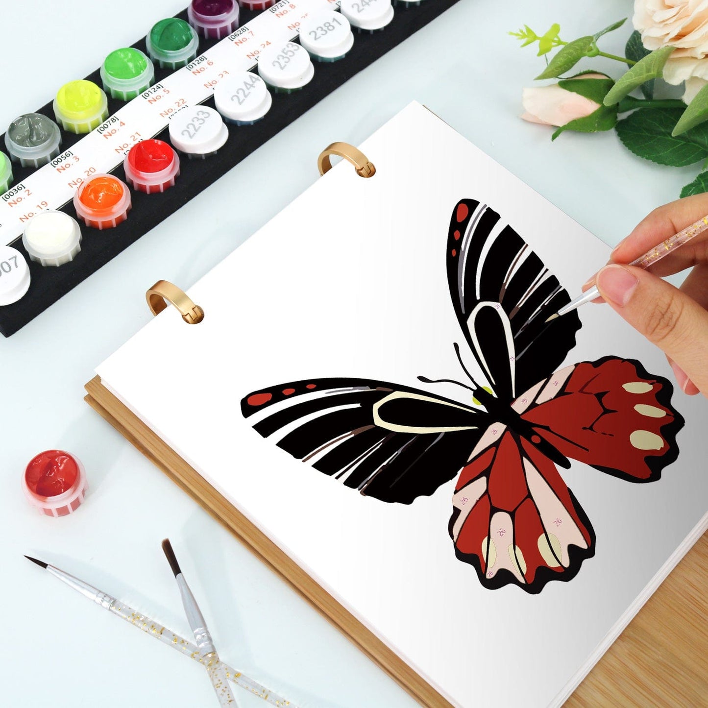 2026 Desk Calendar Series – Butterflies /Paint by Numbers(18.2cm x 22.5cm)