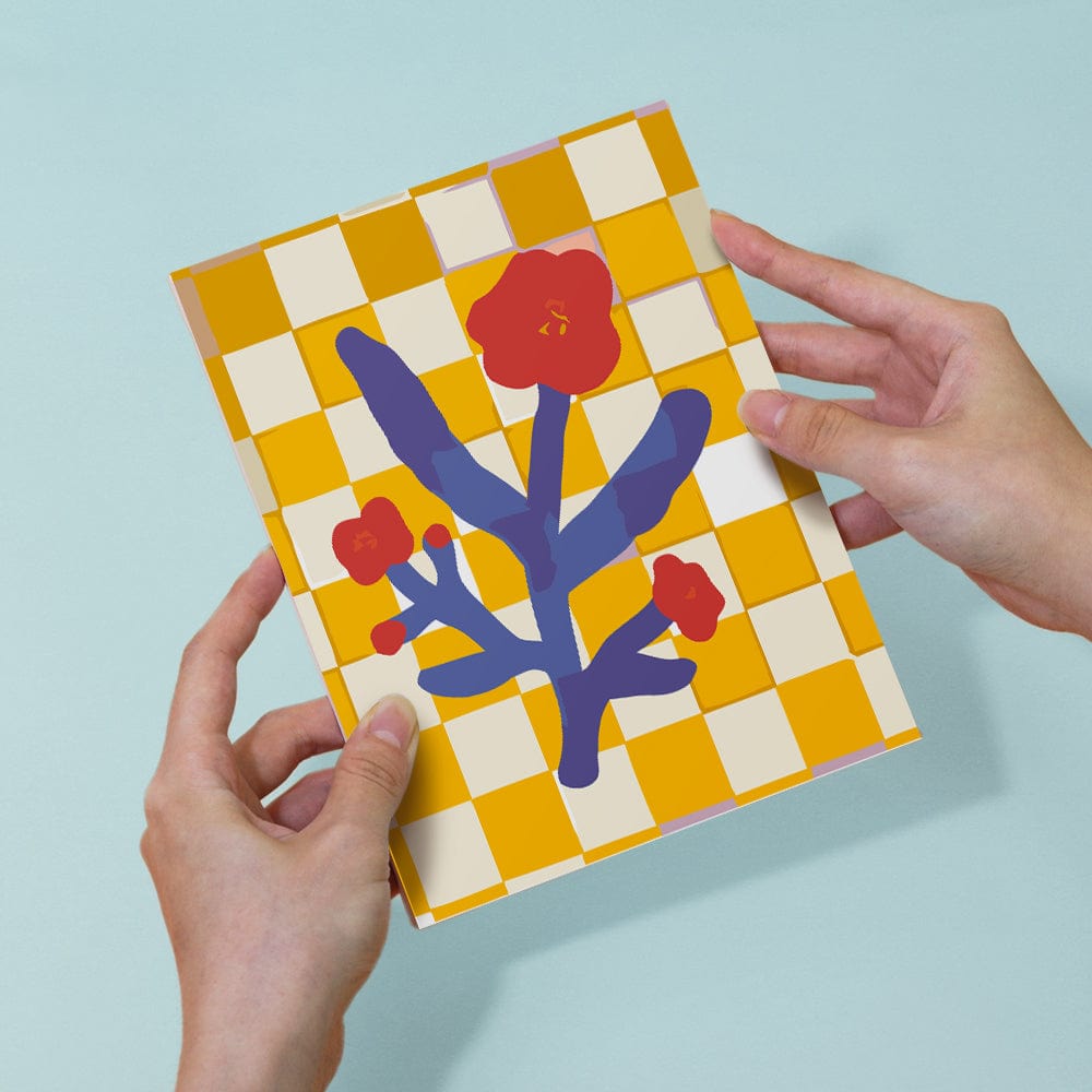 6 Mini Paintings – Modern Blooms Art Set (5.9” x 7.9” / 15 x 20 cm)