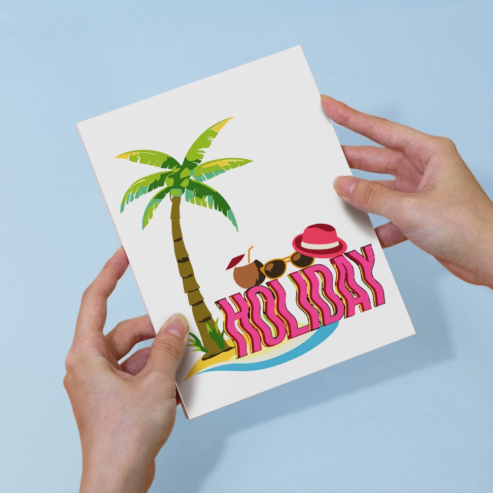 6 Mini Paintings – Retro Summer Vibes Set (5.9” x 7.9” / 15 x 20 cm)