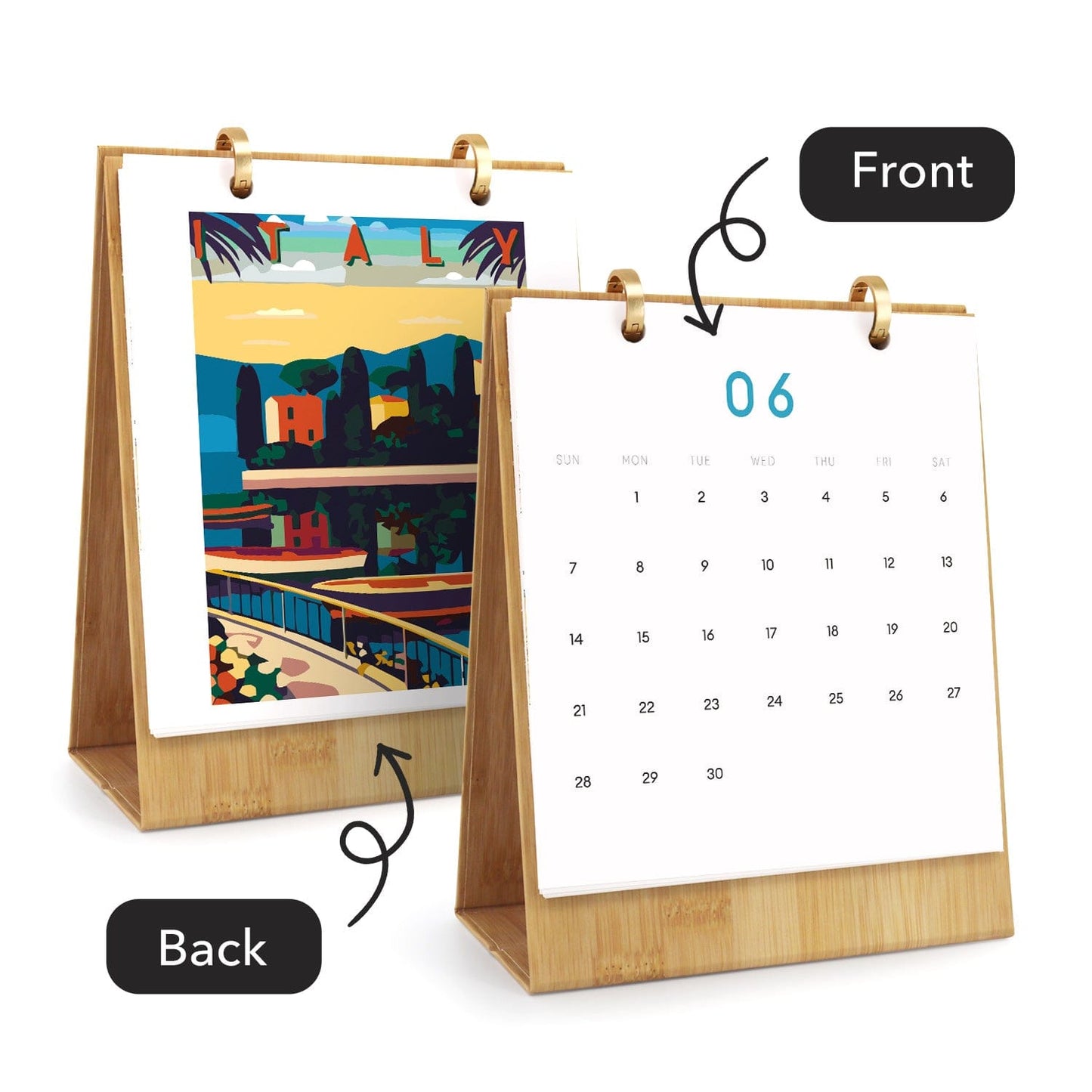 2026 Desk Calendar Series – Scenic spots /Paint by Numbers(18.2cm x 22.5cm)