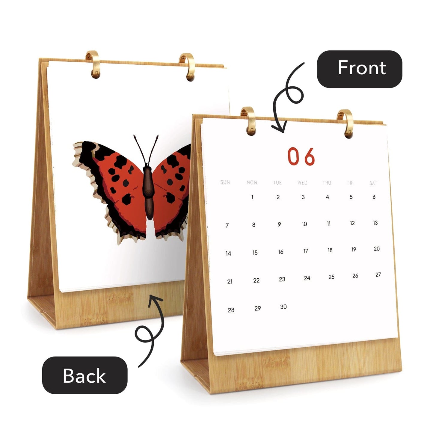 2026 Desk Calendar Series – Butterflies /Paint by Numbers(18.2cm x 22.5cm)