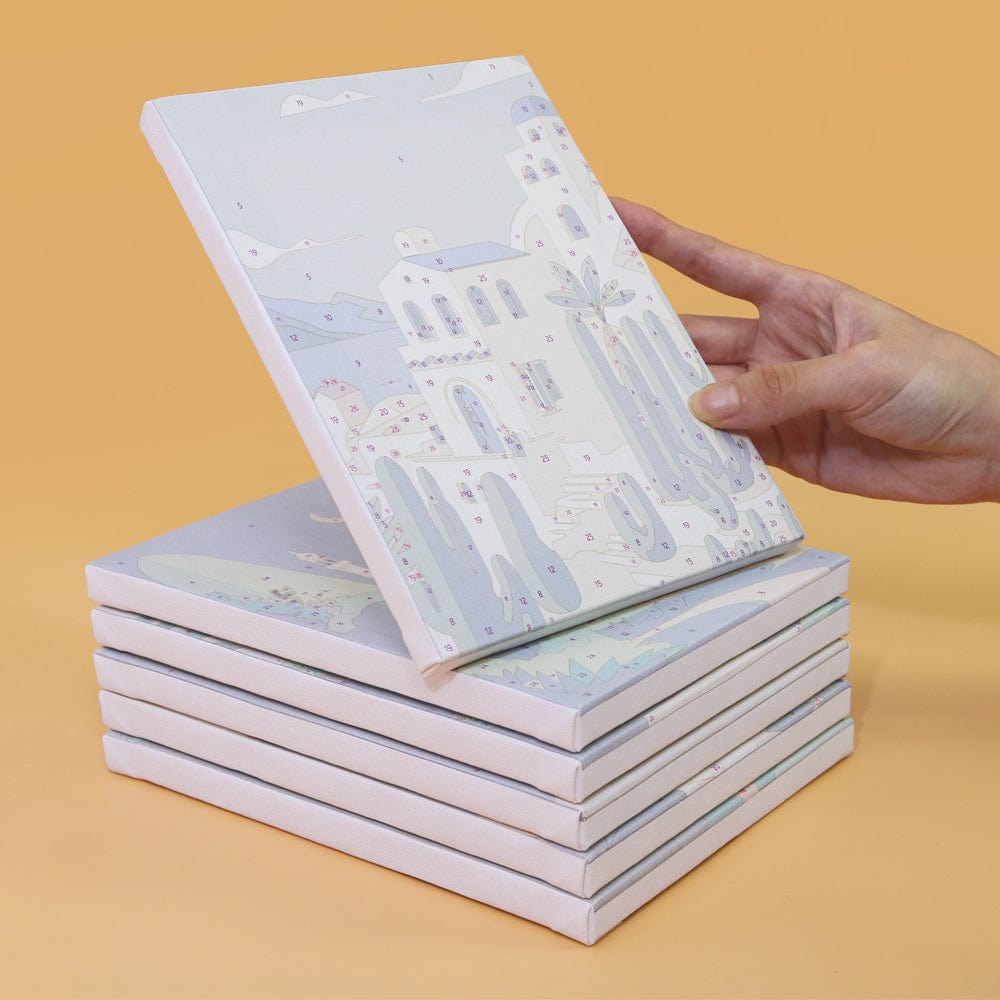 6 Mini Paintings – World Landmarks Set (5.9” x 7.9” / 15 x 20 cm)