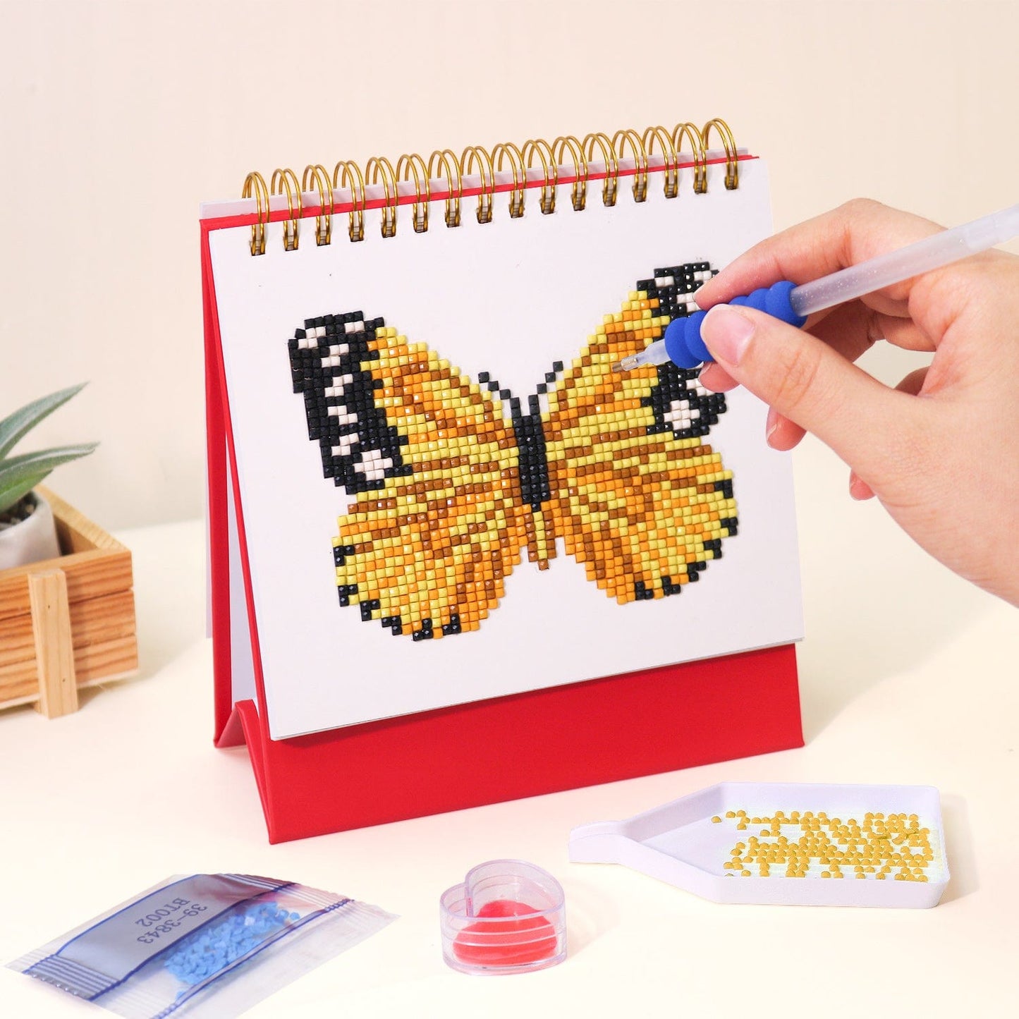 DIYArtCool™ 2026 Desk Calendar Series – Butterflies /Diamond Painting(17cm x 15cm)