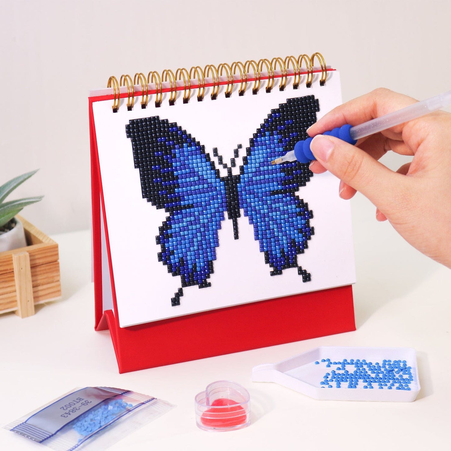 DIYArtCool™ 2026 Desk Calendar Series – Butterflies /Diamond Painting(17cm x 15cm)