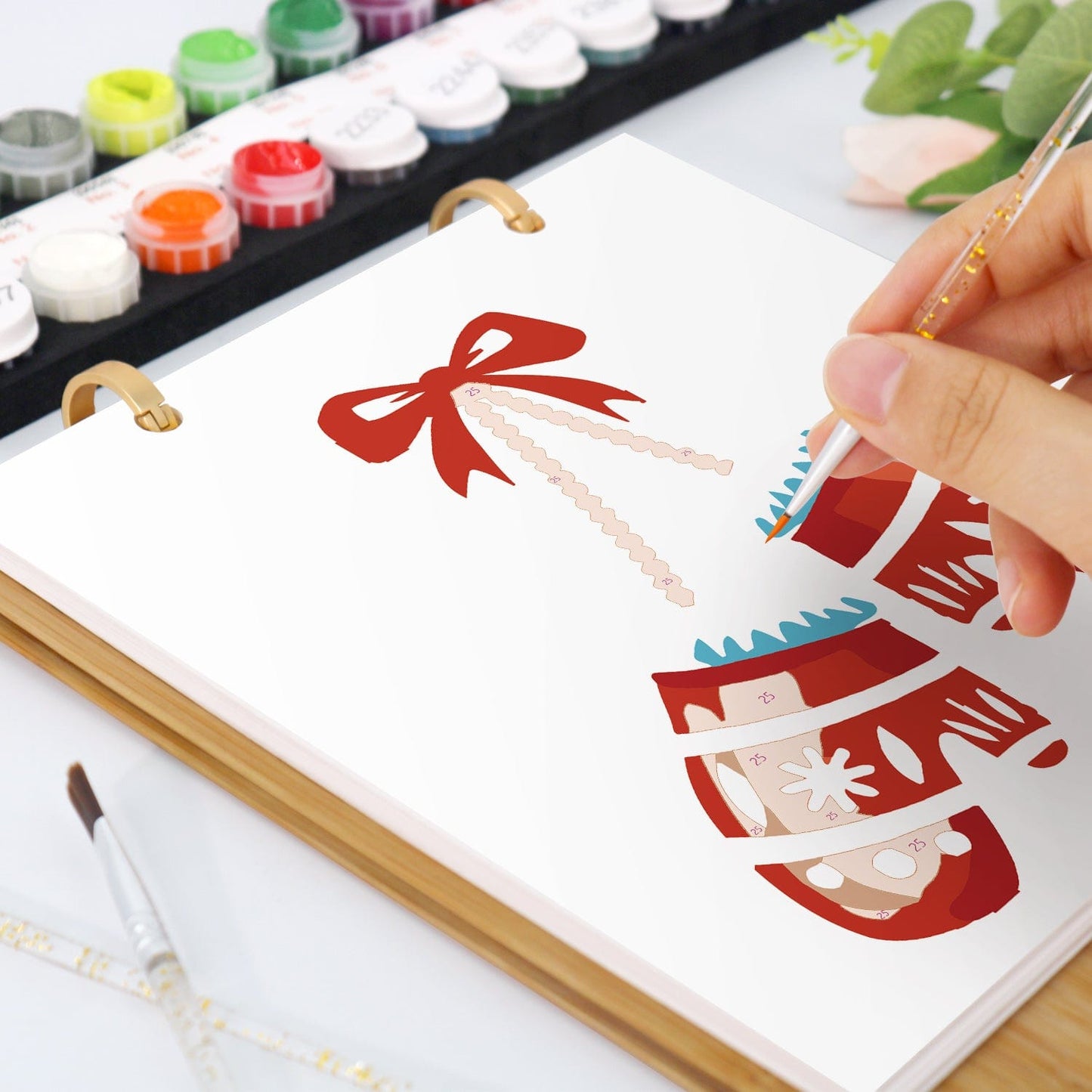 2026 Desk Calendar Series – Christmas theme /Paint by Numbers(18.2cm x 22.5cm)