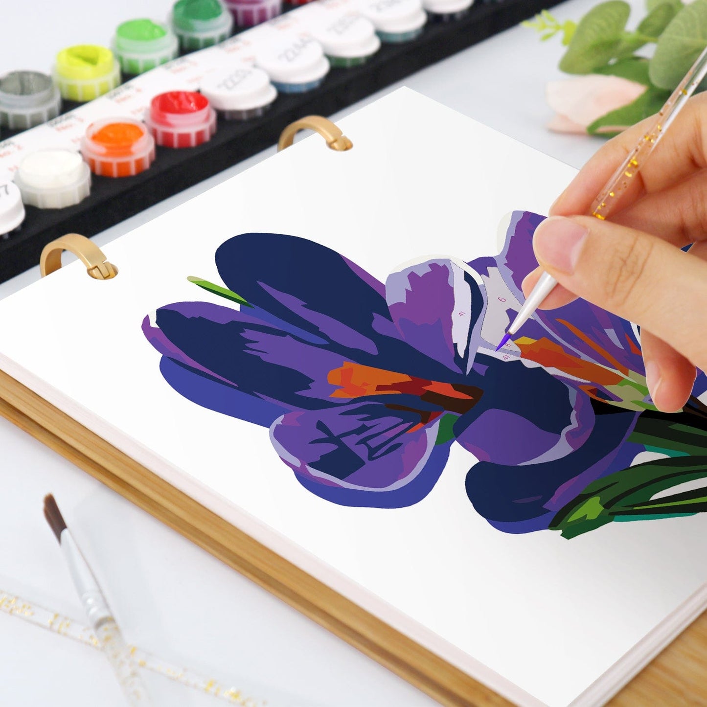 2026 Desk Calendar Series – Flowers /Paint by Numbers(18.2cm x 22.5cm)