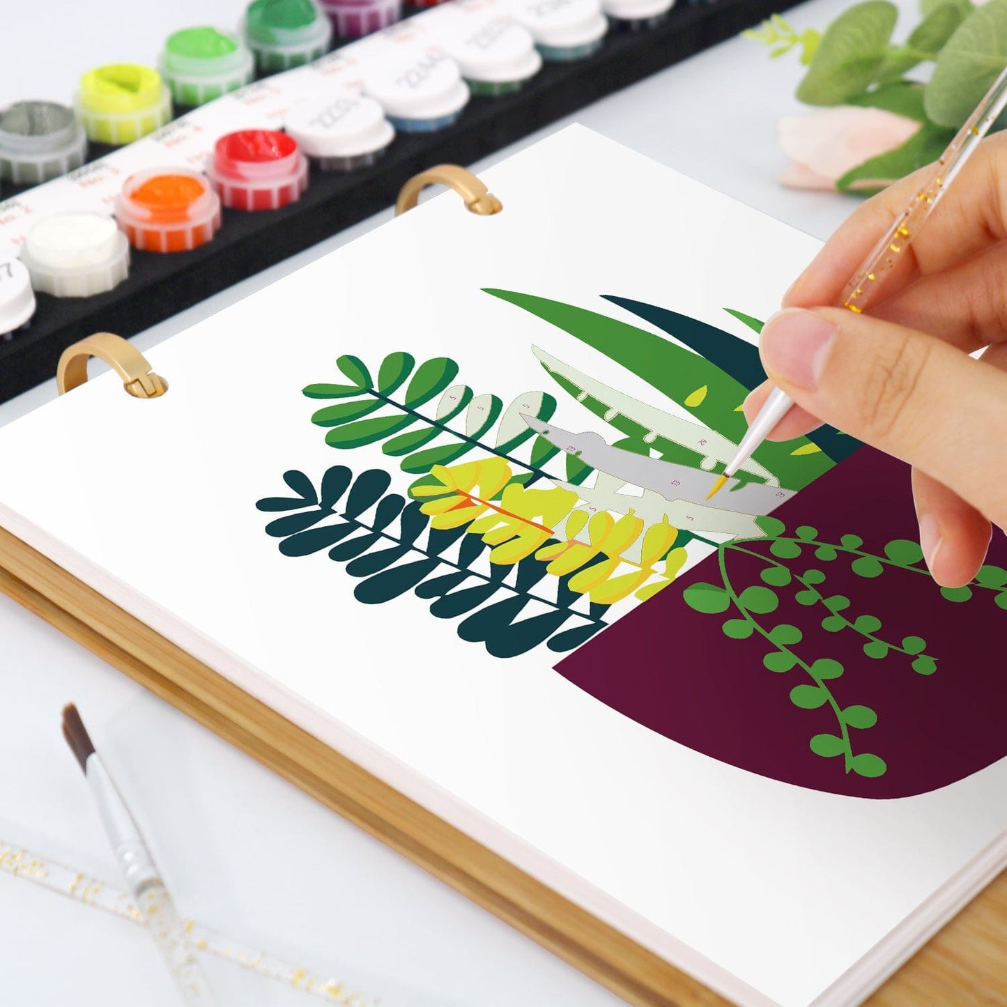 2026 Desk Calendar Series – Plants /Paint by Numbers(18.2cm x 22.5cm)
