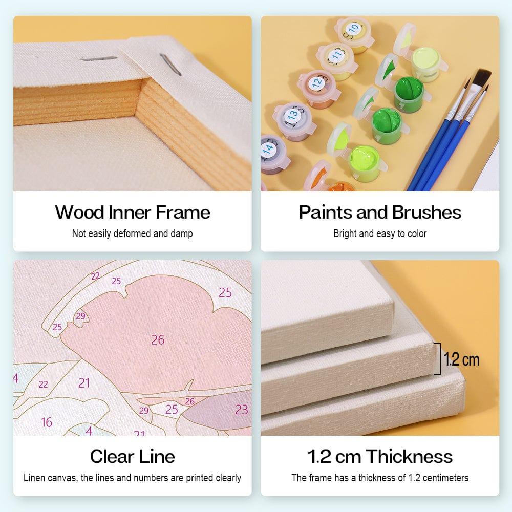 6 Mini Paintings – Sip & Paint Cocktail Set (5.9” x 7.9” / 15 x 20 cm)