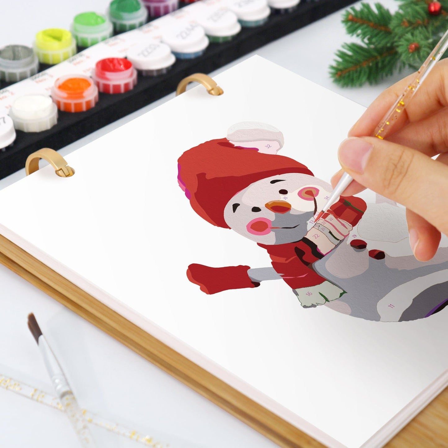2026 Desk Calendar Series – Christmas Carnival /Paint by Numbers(18.2cm x 22.5cm)