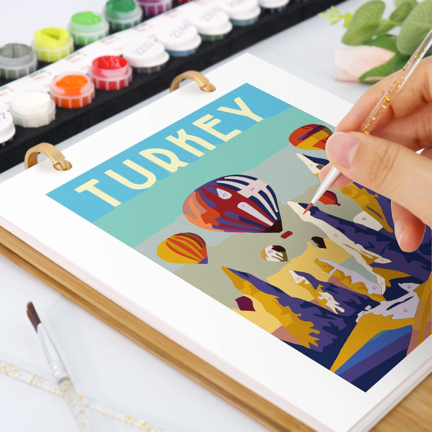 2026 Desk Calendar Series – Scenic spots /Paint by Numbers(18.2cm x 22.5cm)