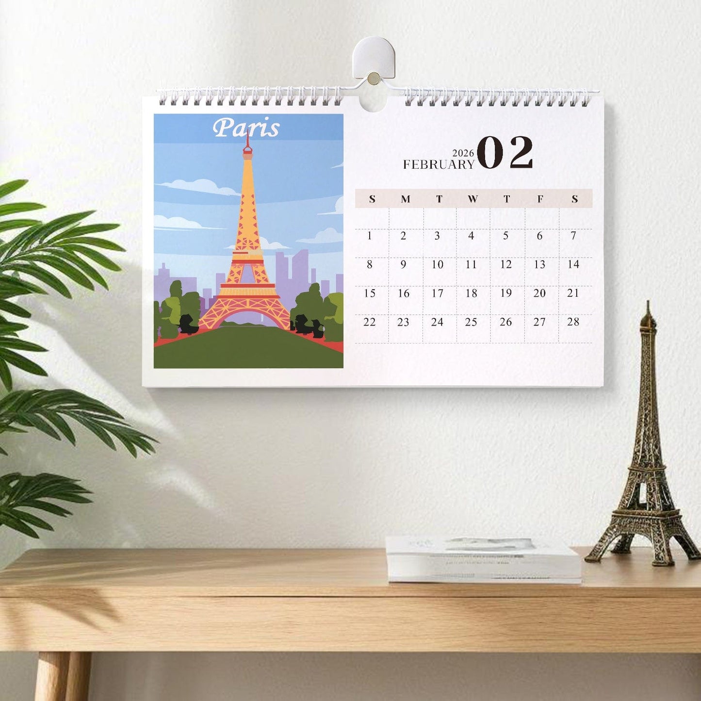 2026 Calendar Series – World Scenic Spots / Animal Series /Paint by Numbers(28.3cm x 21cm)