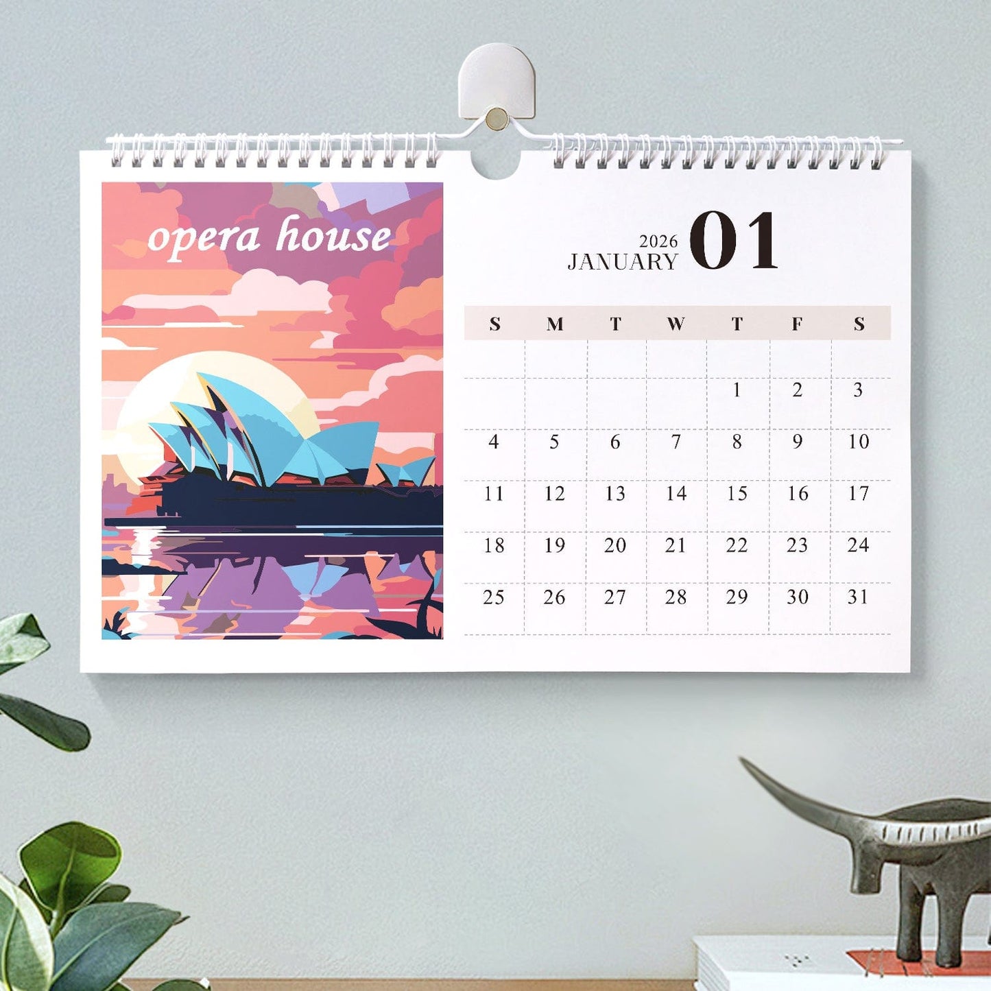 2026 Calendar Series – World Scenic Spots / Animal Series /Paint by Numbers(28.3cm x 21cm)