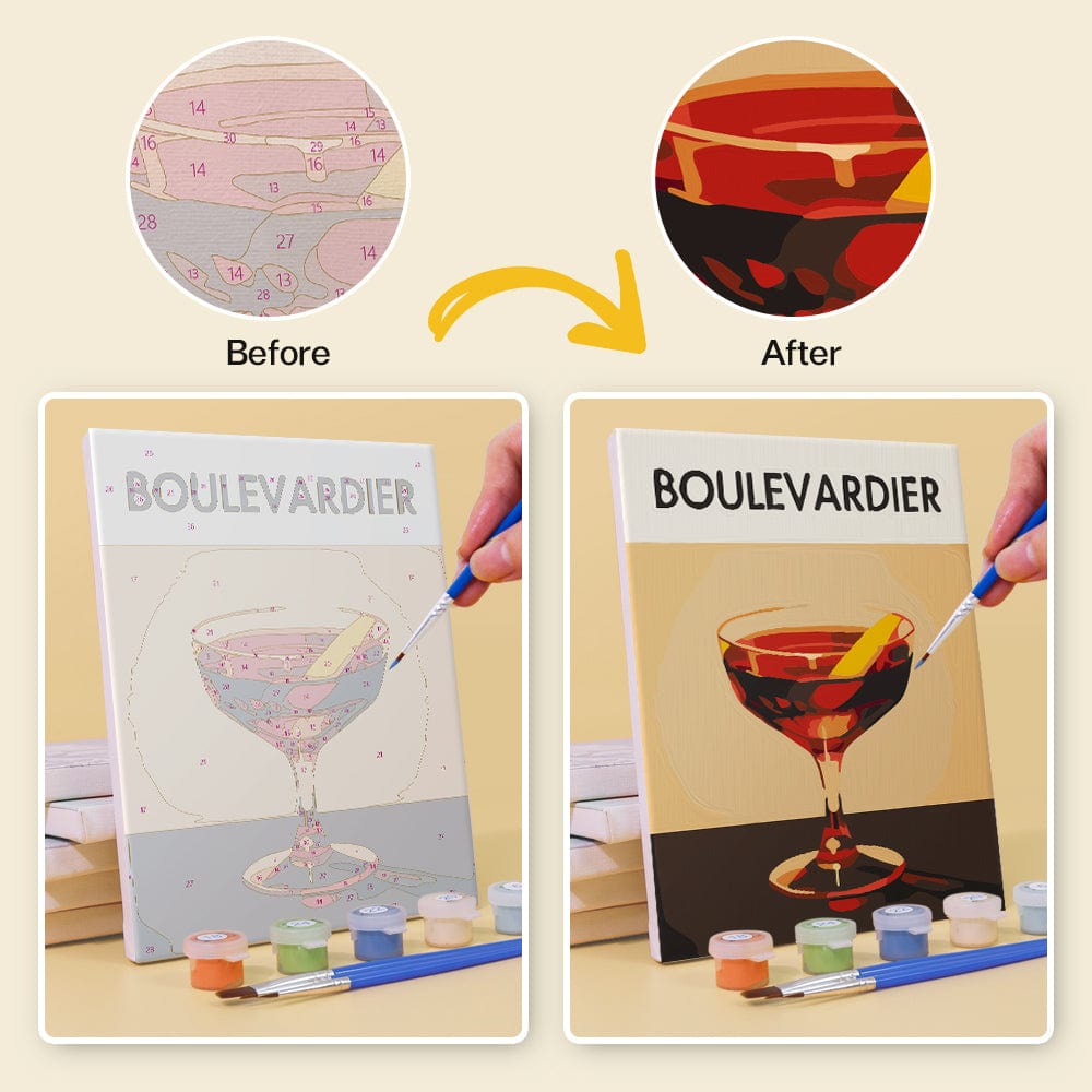 6 Mini Paintings – Signature Cocktails kit(5.9” x 7.9” / 15 x 20 cm)