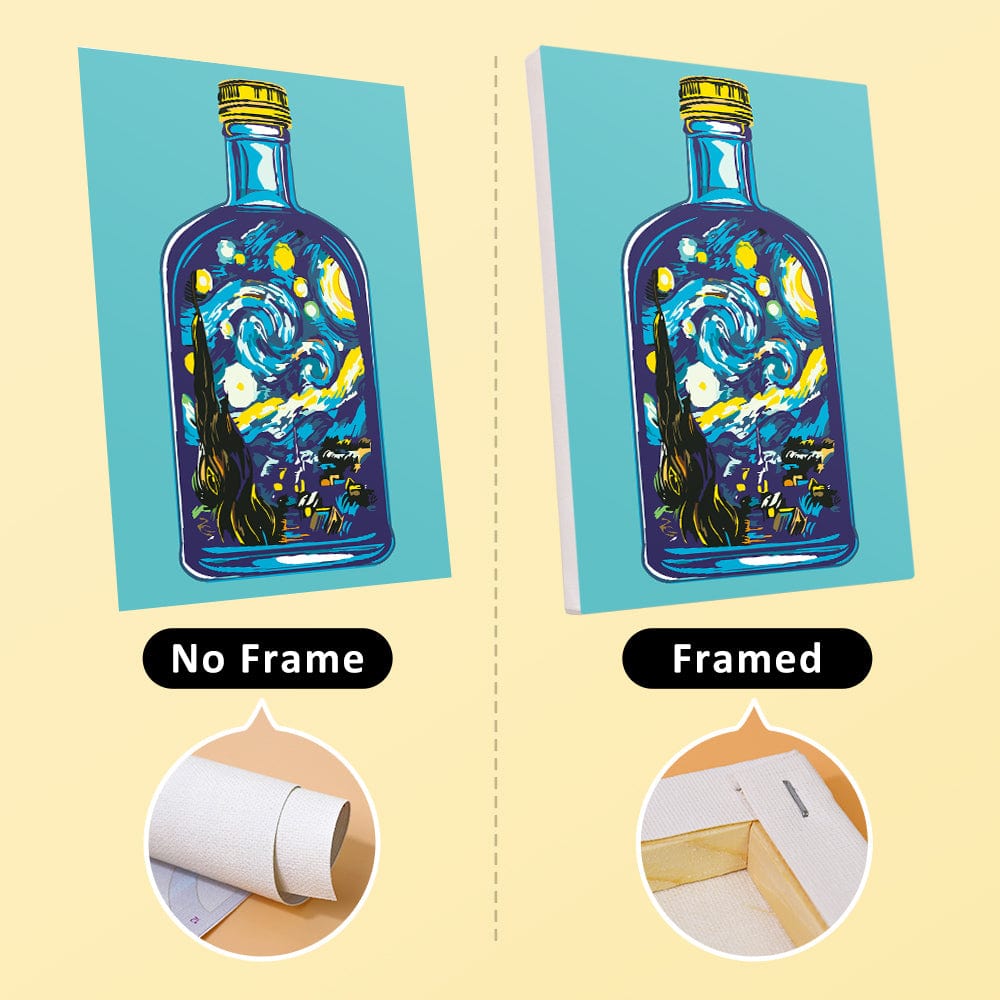 6 Mini Paintings – Bloom in a Bottle Set (5.9” x 7.9” / 15 x 20 cm)