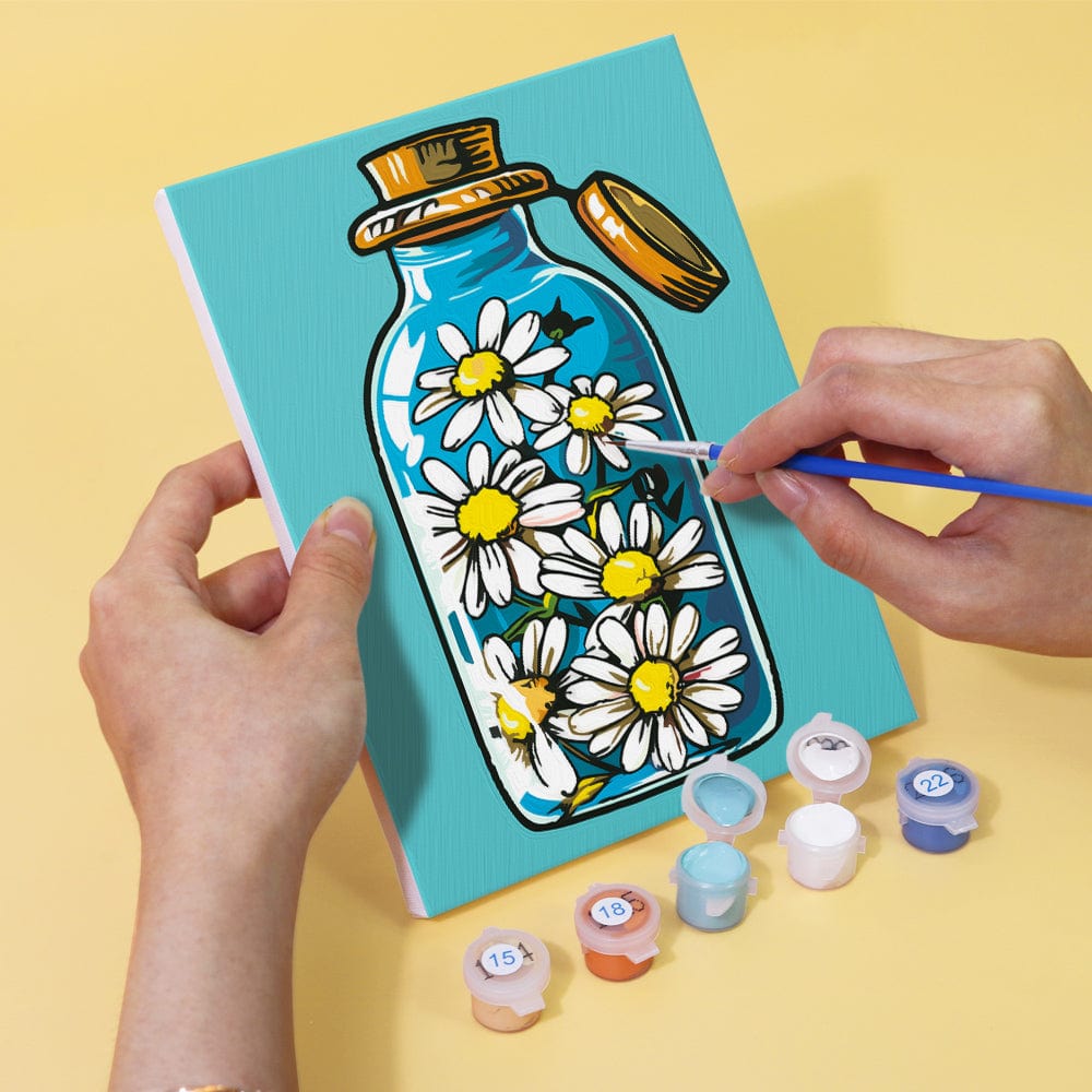 6 Mini Paintings – Bloom in a Bottle Set (5.9” x 7.9” / 15 x 20 cm)