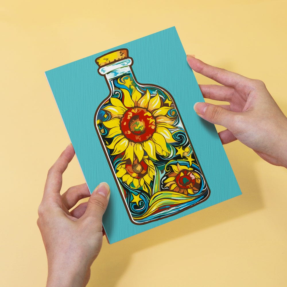 6 Mini Paintings – Bloom in a Bottle Set (5.9” x 7.9” / 15 x 20 cm)
