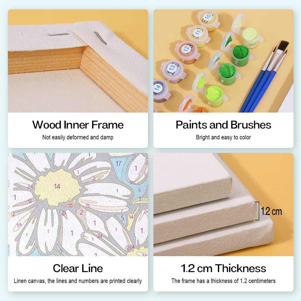 6 Mini Paintings – Bloom in a Bottle Set (5.9” x 7.9” / 15 x 20 cm)