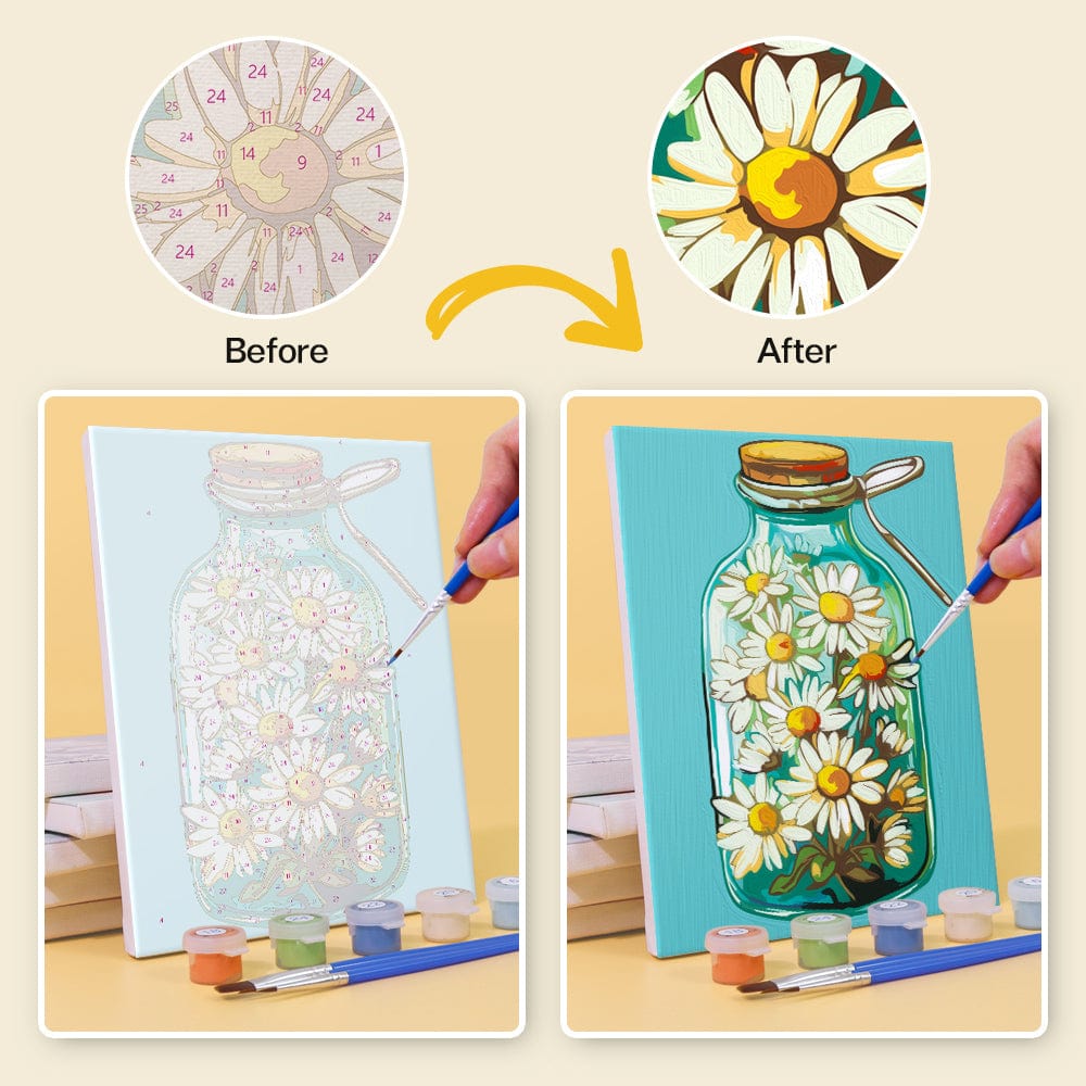 6 Mini Paintings – Bloom in a Bottle Set (5.9” x 7.9” / 15 x 20 cm)