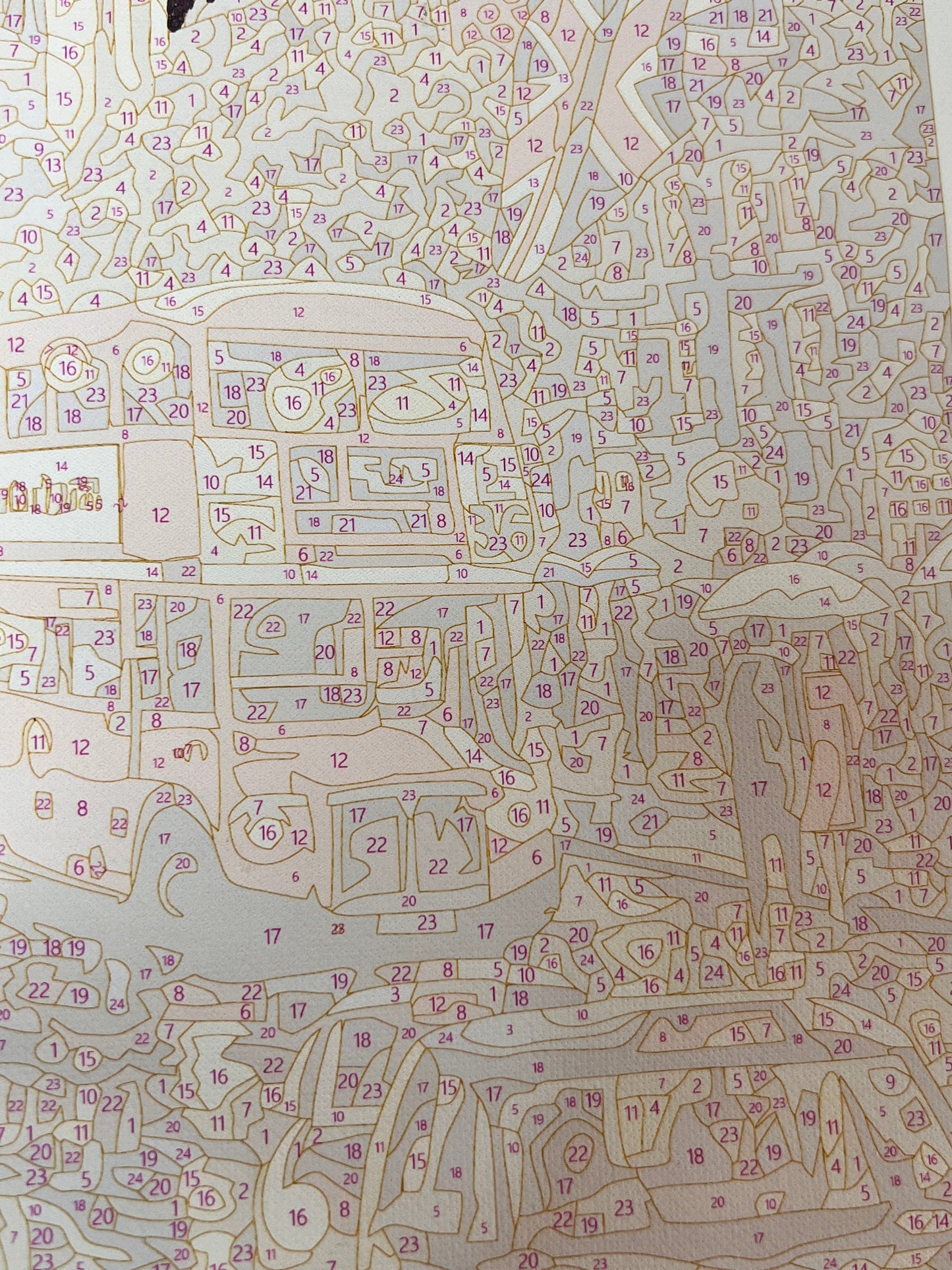 DIYArtCool™ Dive into 'Moon Over London' Paint by Numbers and immerse yourself in cityscapes under moonlight.