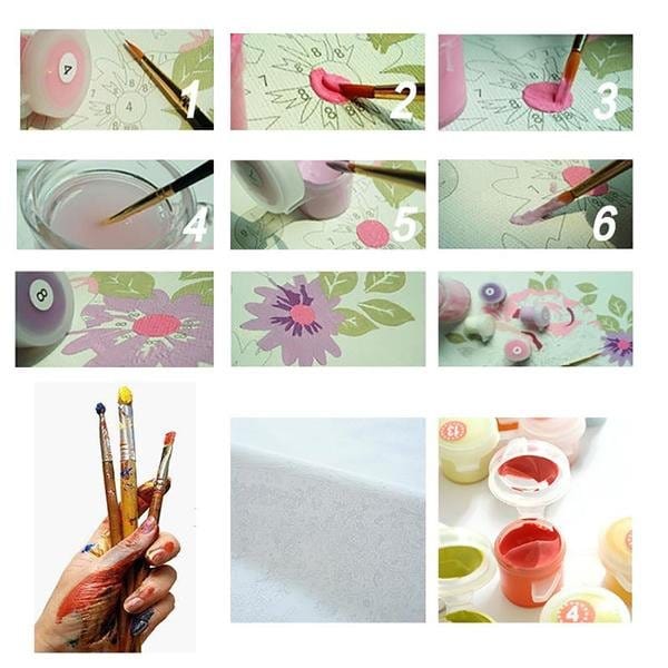 ArtVibe™ DIY Painting By Numbers -Colorful Dog (16"x20" / 40x50cm) - ArtVibe Paint by Numbers