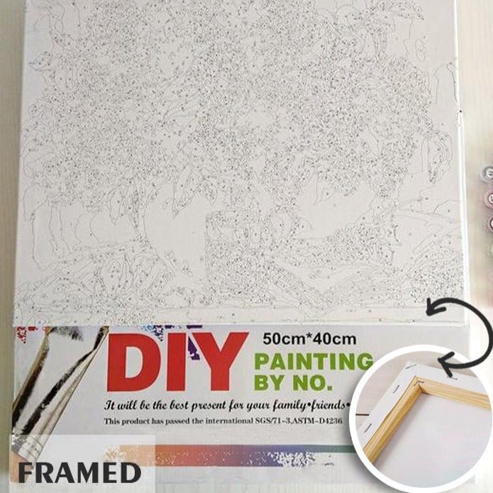 ArtVibe™ DIY Painting By Numbers - Seascape Resort (16"x20" / 40x50cm) - ArtVibe Paint by Numbers