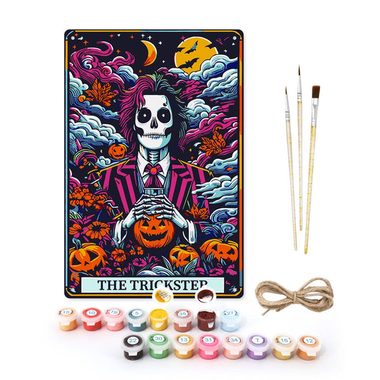 DIYArtCool™ Metal Bar/Posters Art Paint By Numbers- The Trickster #32 (20x30cm /7.8"x11.8"）