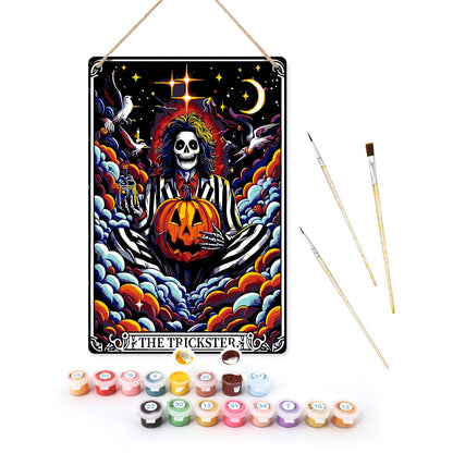 DIYArtCool™ Metal Bar/Posters Art Paint By Numbers- The Trickster #28 (20x30cm /7.8"x11.8"）