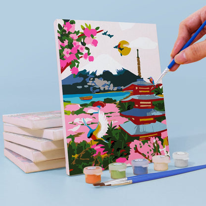 6 Mini Paintings – Vivid Escape Destinations Set (5.9” x 7.9” / 15 x 20 cm)